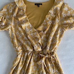 Yellow/White Floral Dress